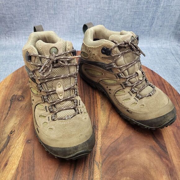 Merrell Chameleon Arc Mid Waterproof Canteen Trail Hiking Boots Taupe Womens 7.5 - Picture 9 of 9